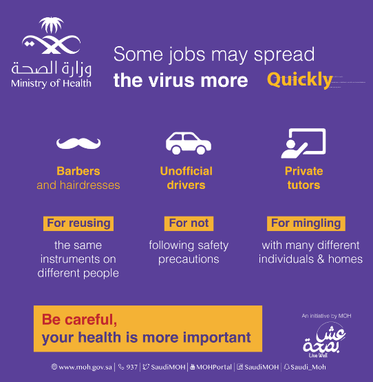 Some jobs may spread the virus more Quickly